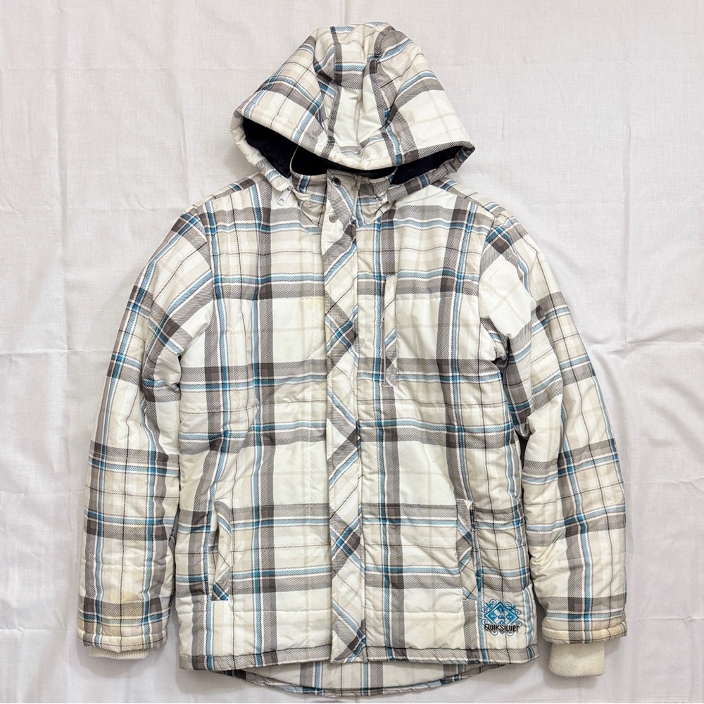 Vintage Quiksilver Jacket Men Medium White Style P106703
